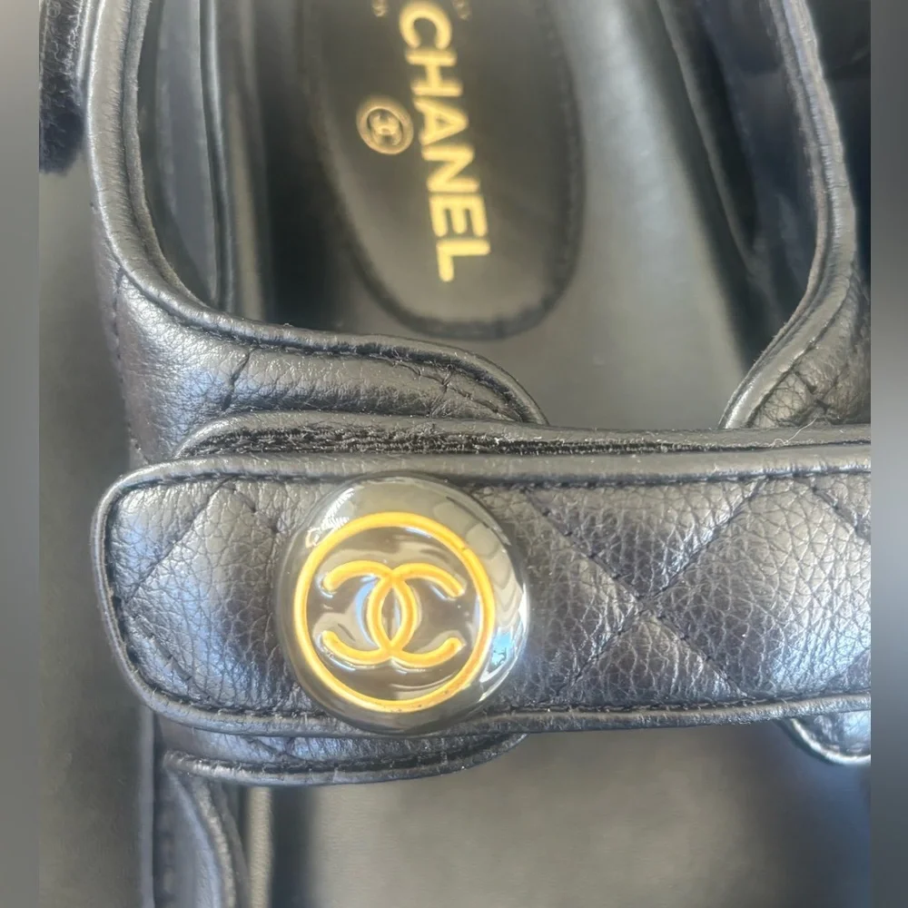 Chanel Quilted Dad Sandals - Sz 37 - Picture 9 of 11